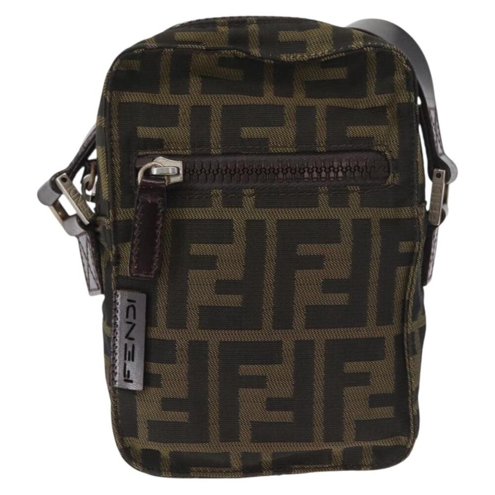 Fendi Zucca Shoulder Bag Black